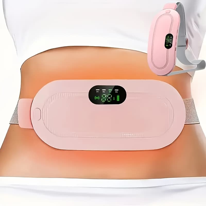 Portable Electric Heating Belt, Suitable for Menstruation, Warming the Abdomen and Waist, USB Rechargeable Portable Abdominal and Waist Heating Pad, Electric Heating Belt for Warmth and Comfort