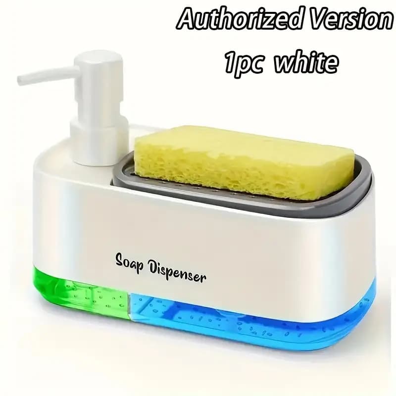 1 Multi-Functional Hand Dispenser with Built-In Sponge Holder