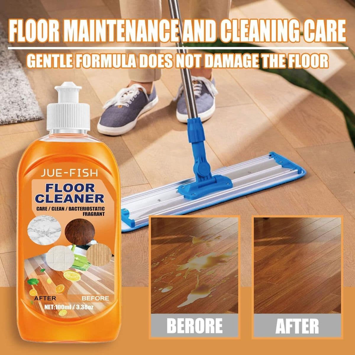 JUE-FISH Gentle Floor Cleaner - 100ml