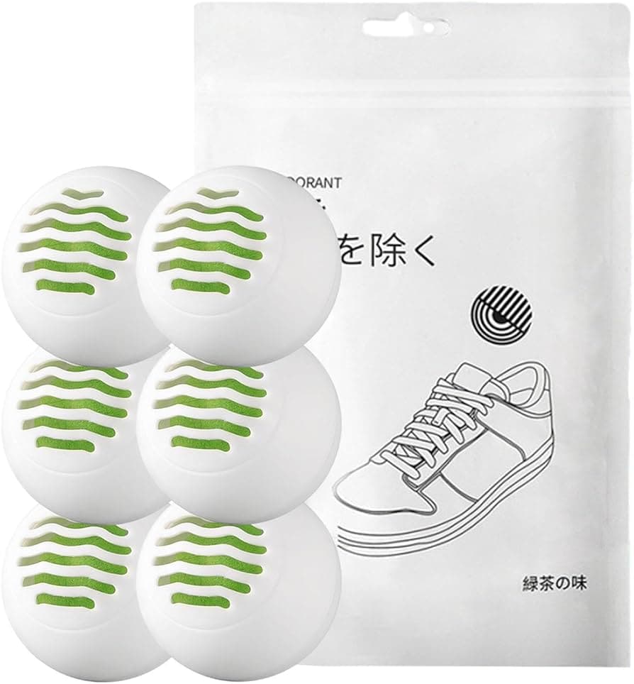 Green Tea Scented Shoe Deodorizer Balls (12 pcs /Pack)