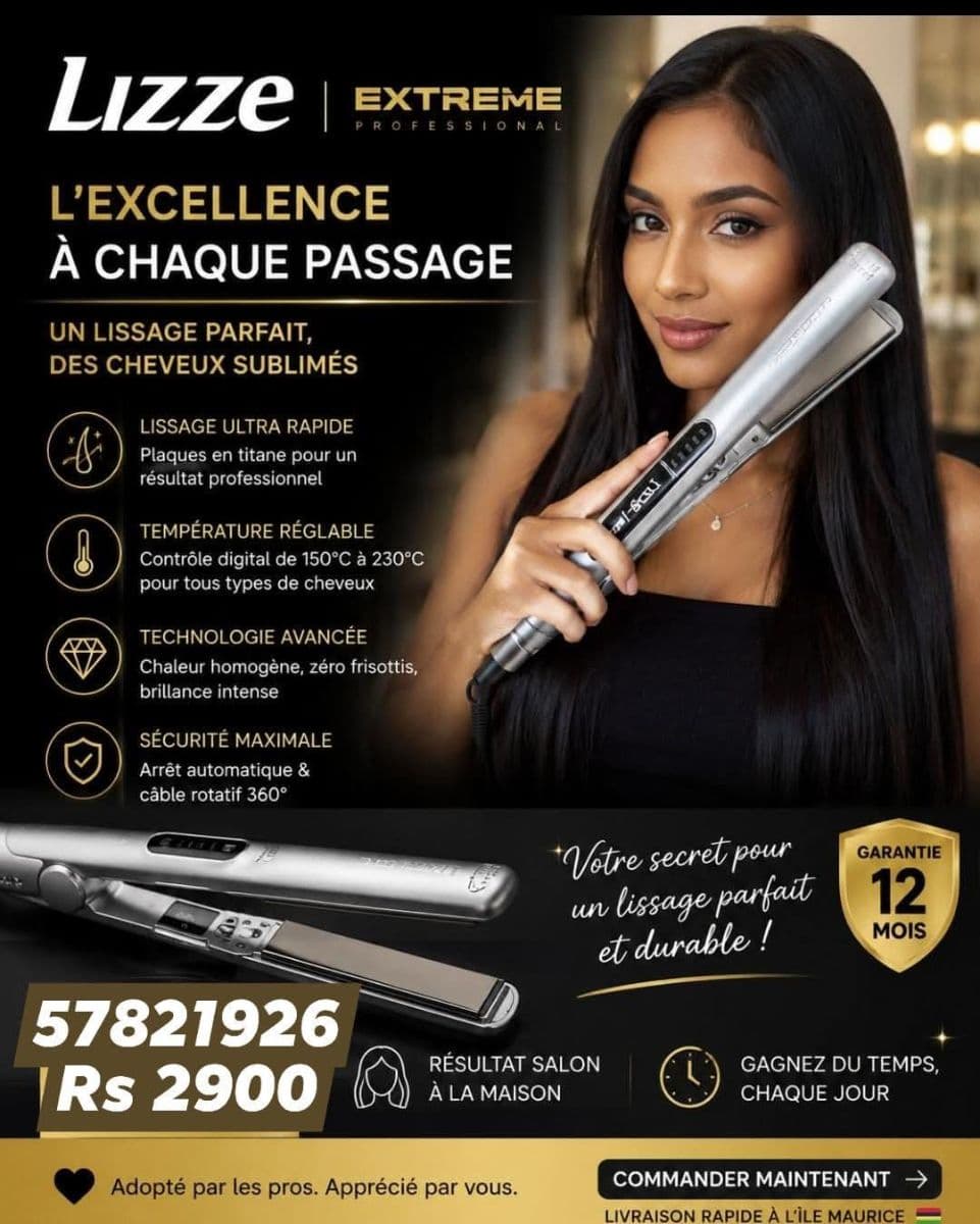 Lizze Extreme Professional Titanium Hair Straightener